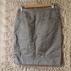 Luca Luca Silver Metallic Pencil Skirt | EU 40